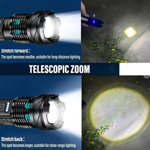 Two Pieces Of A76 Flashlights Can Handle All Situations Of Outdoor Exploration And Emergency Lighting. They Are A Must-have For Every Family